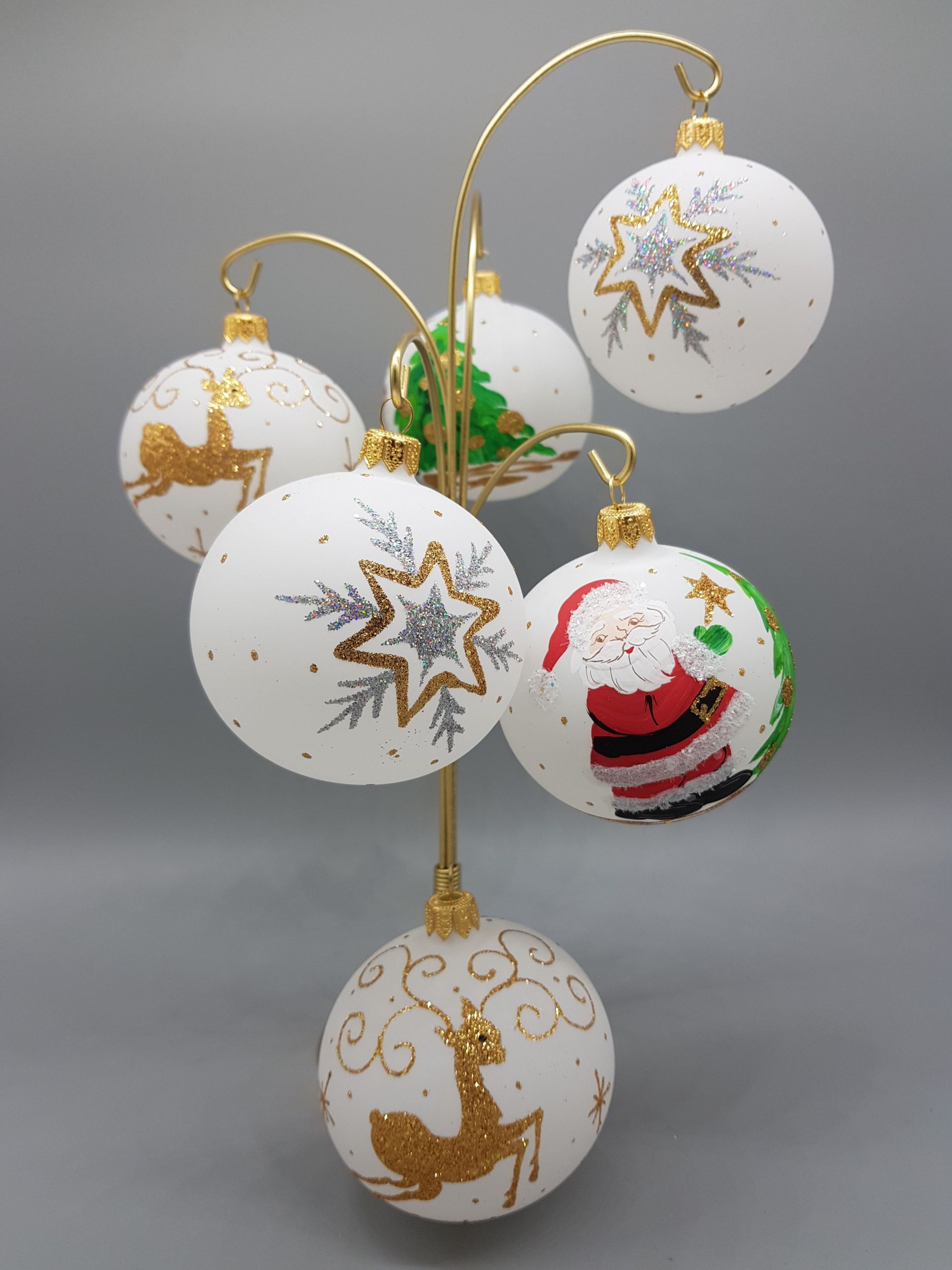 SET OF HAPPY CHRISTMAS BAUBLES