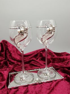 LILY OF THE VALLEY WINE GLASSES