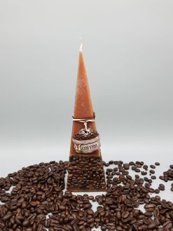 PIRAMID COFFEE CANDLE 2 BROWN M